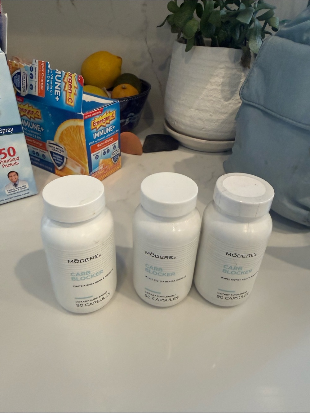 Modere Carb Blocker Supplement Trio - White Bottles